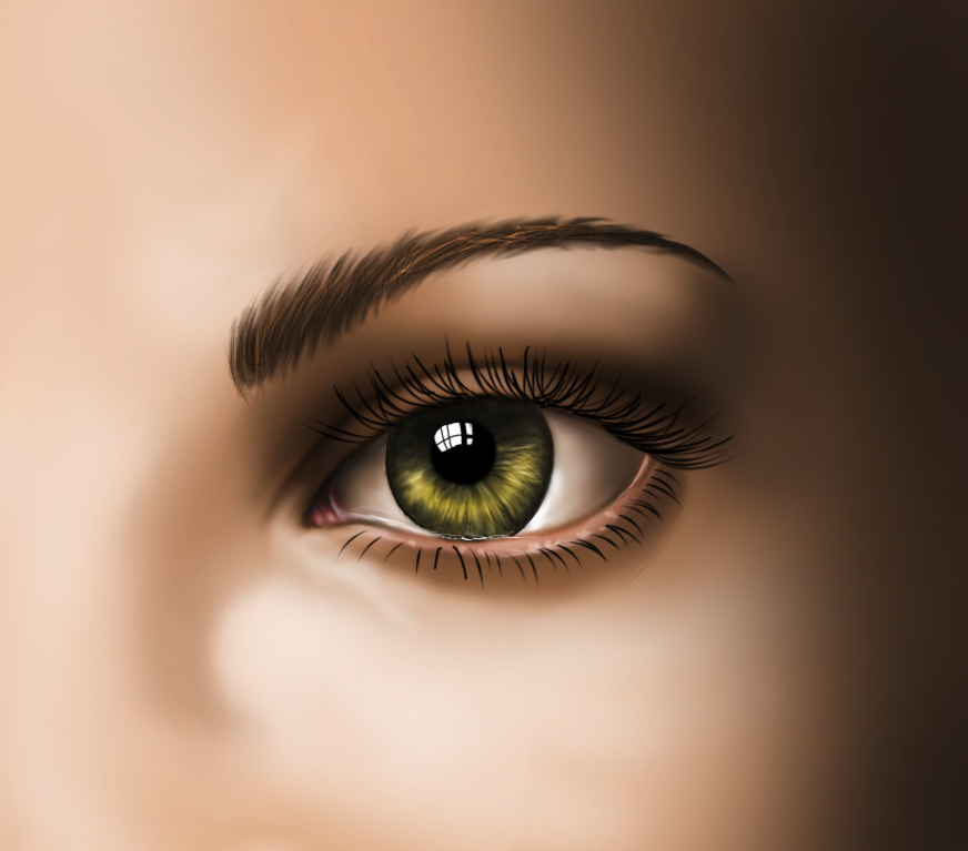 872x767 Digital Painting - Digital Eye Painting