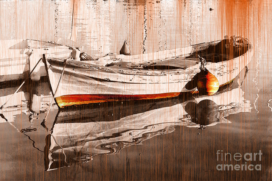 900x598 Painting Boat Digital Art By Christos Dimou - Digital Fine Art Painting