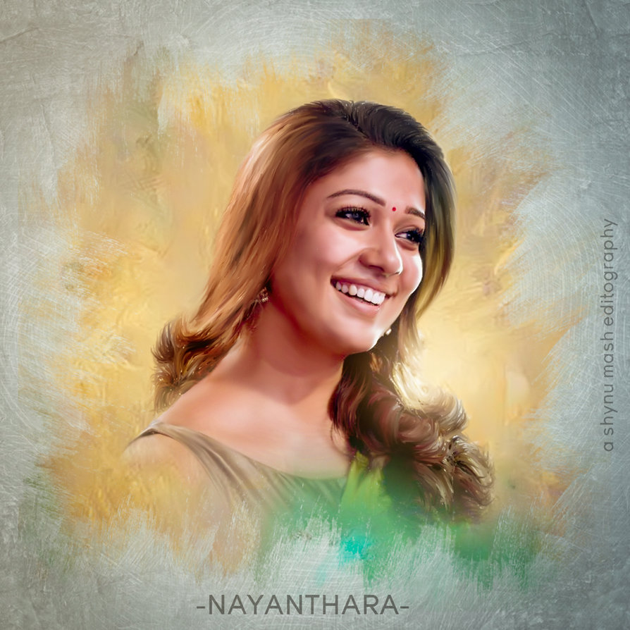 894x894 Nayanthara Digital Painting By Shynumash - Digital Painting