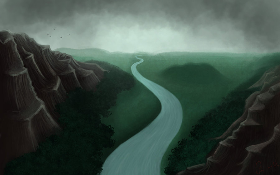 900x563 Environment Digital Painting By Catmilk90 - Digital Painting Environment