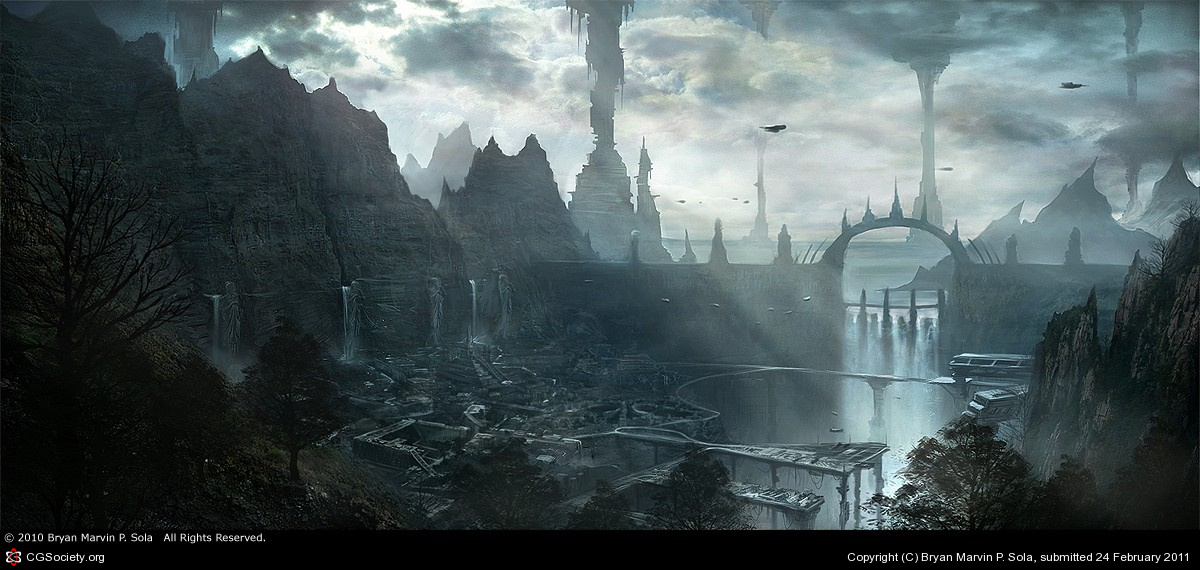 1200x570 Port By Bryan Marvin P. Sola 2d Cgsociety - Digital Painting Environment