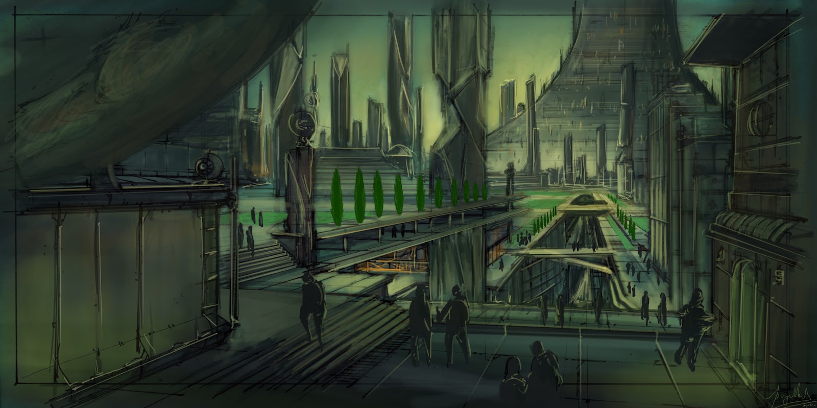 1600x799 Grandpriy Environment Digital Painting - Digital Painting Environment