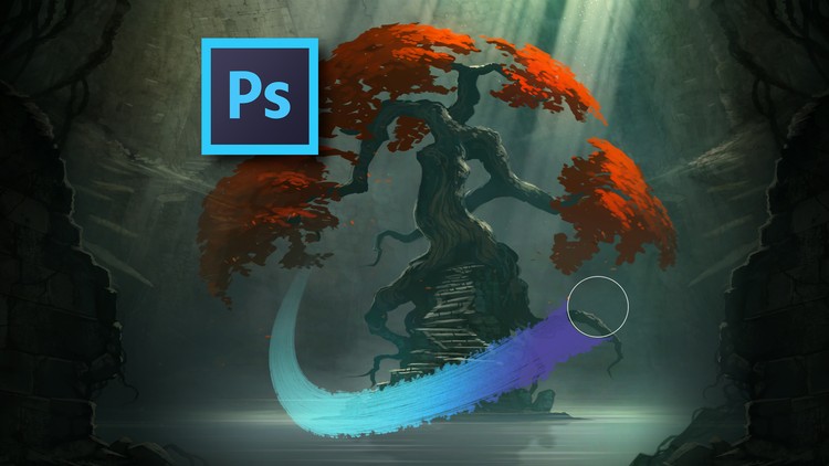 750x422 Digital Landscapes Painting Environments With Photoshop Udemy - Digital Painting Environment