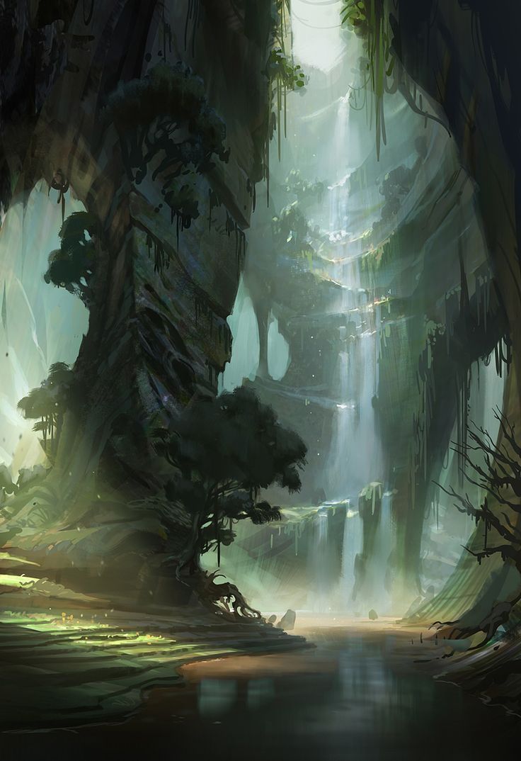736x1074 Fantasy Landscape Digital - Digital Painting Fantasy Landscapes