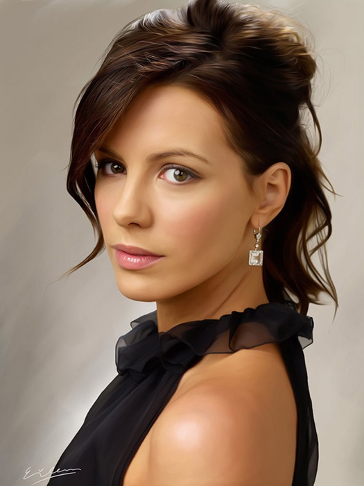 525x700 Kate Beckinsale' Photorealistic Digital Painting Art Amp Design - Digital Painting Gallery
