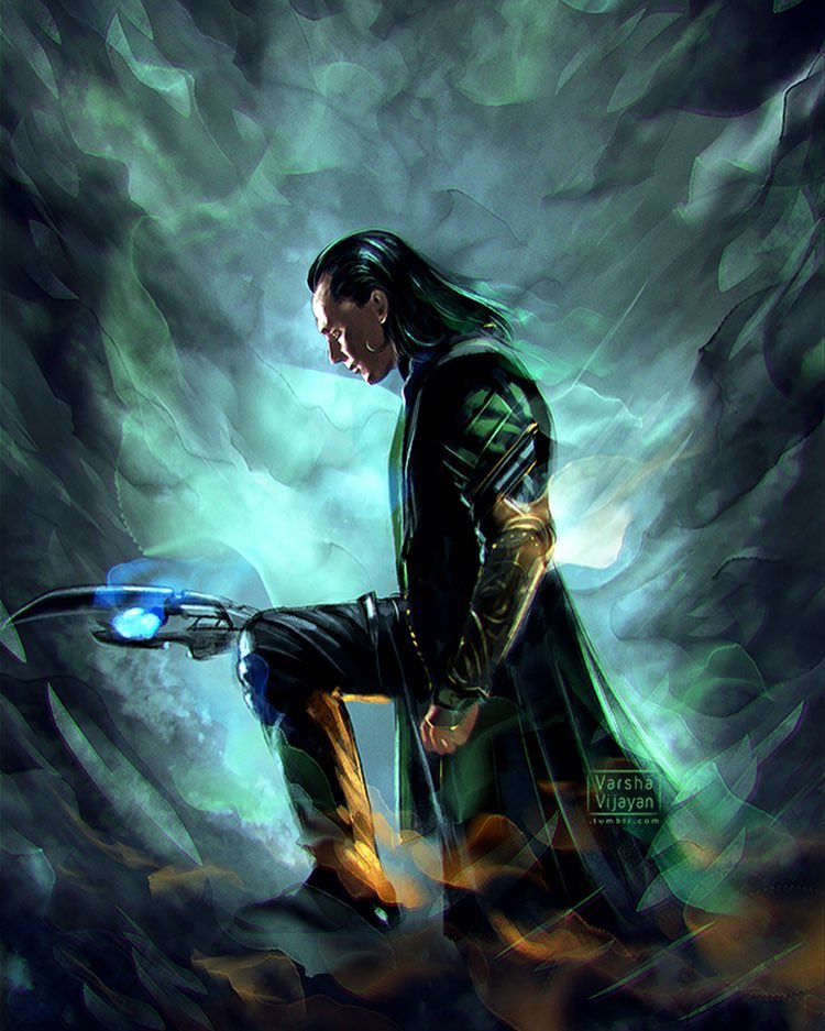 750x937 Loki Digital Painting By Varsha Vijayan - Digital Painting Gallery