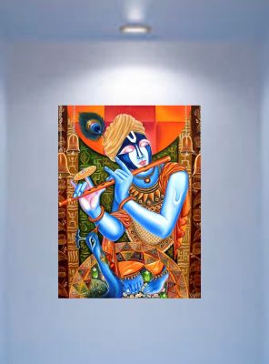 296x400 Buy Mesleep Exclusive Pictures Of Krishna Digital Painting On Mdf - Digital Painting Online