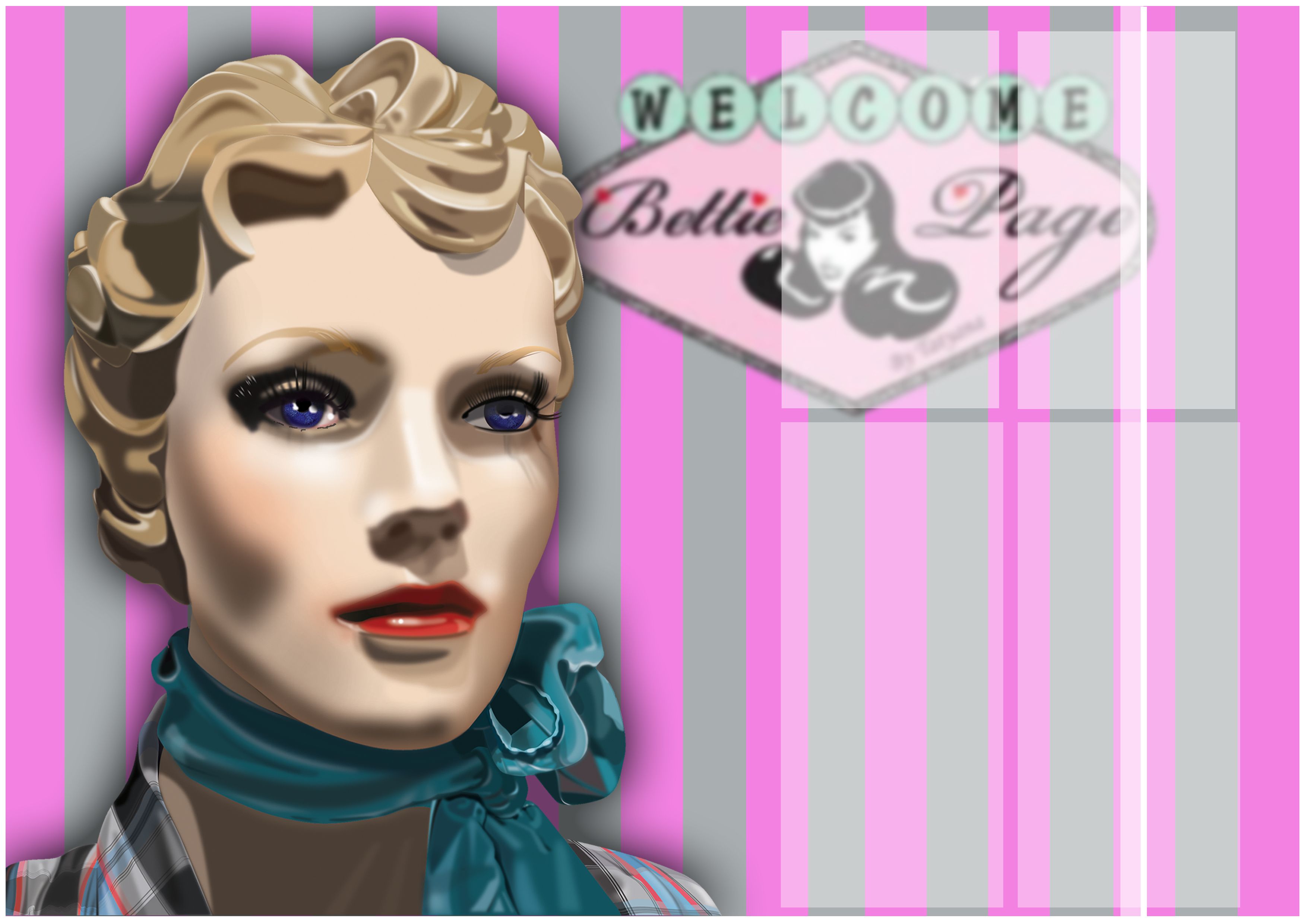 3508x2480 Digital Painting By Martin Docherty Shop Dummy Santa Barbara Ca - Digital Painting Shop