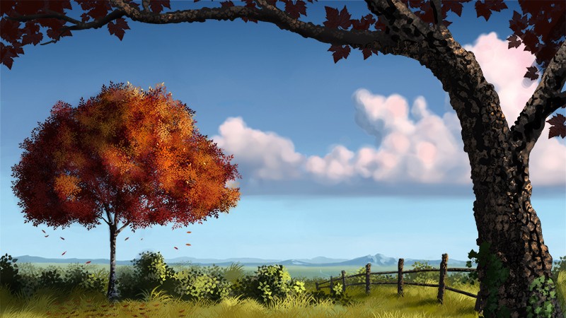 800x450 Growing Your Digital Painting Skills With Custom Foliage Brushes - Digital Painting Tree Bark