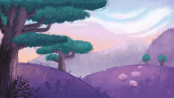 600x338 How To Create A Pastel Painted Landscape In Adobe Photoshop - Digital Painting Tree Bark