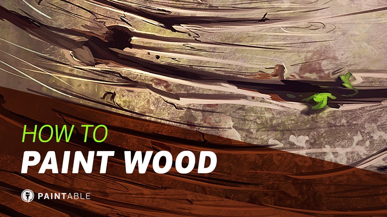 1280x720 How To Paint Amazing Wood Textures (Digital Painting Walkthrough - Digital Painting Tree Bark