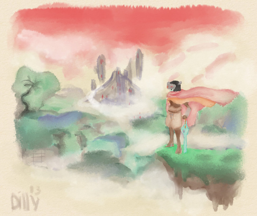 974x821 Hyper Light Drifter Digital Watercolor By Filsd - Digital Watercolor Painting