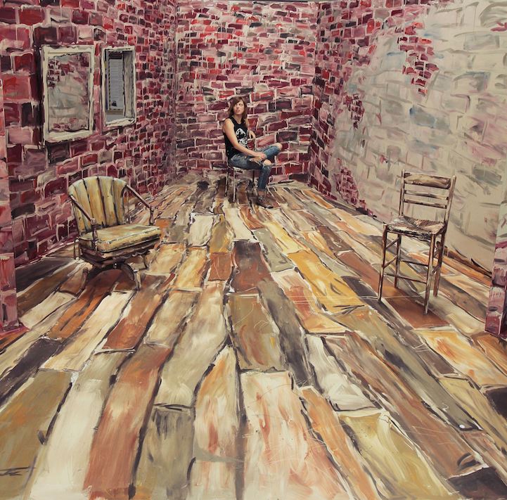 721x711 Alexa Meade Transforms A Room Into A Two Dimensional Painting - Dimensional Painting