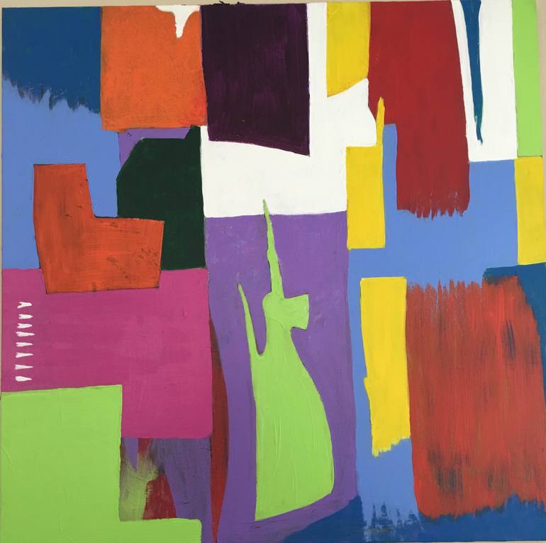 770x767 Saatchi Art One Dimensional Abstract Painting By Michael Ludt - Dimensional Painting