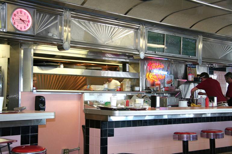 770x513 Saatchi Art Haledon Diner Painting By Randy Ford - Diner Painting