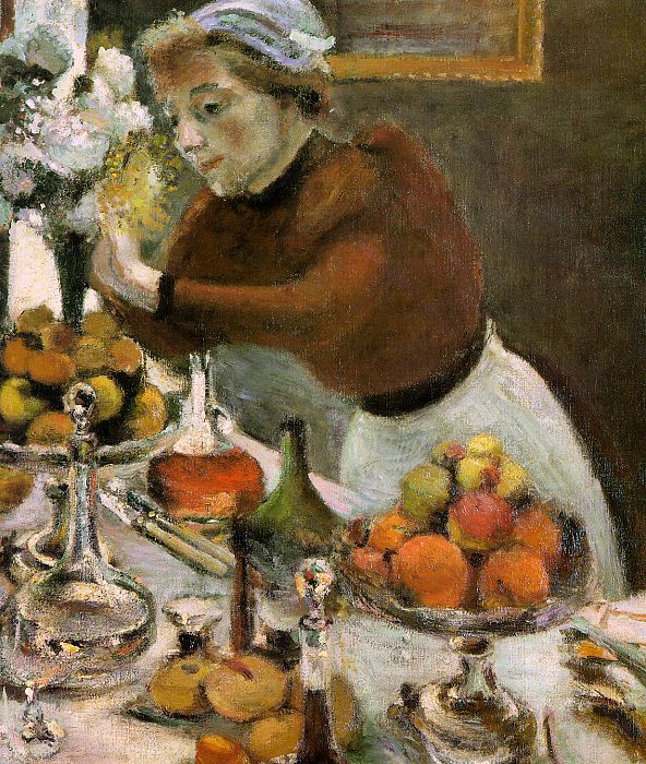592x700 The Dinner Table' (Detail), 1897 - Dinner Table Painting