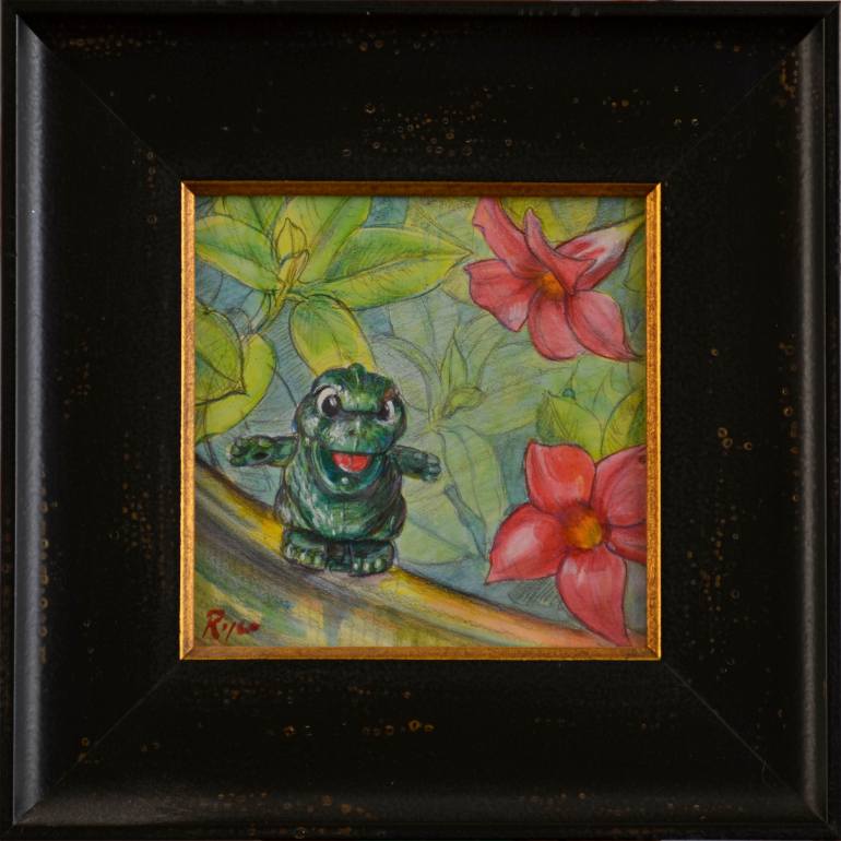 770x770 Saatchi Art Dino Painting By Roger Gordon - Dino Painting