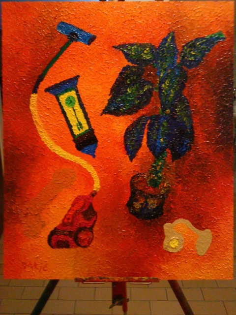 480x640 Dino Bakic Artwork No7 Original Painting Oil Abstract Art - Dino Painting