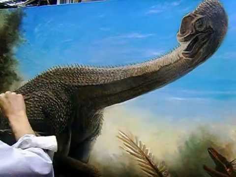 480x360 Painting Dinosaur Europasaurus - Dinosaur Painting