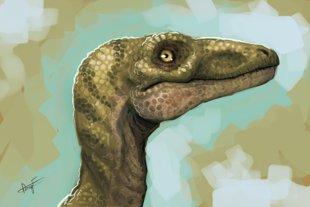 1000x666 Dino Speed Painting By Fonteart - Dinosaur Painting