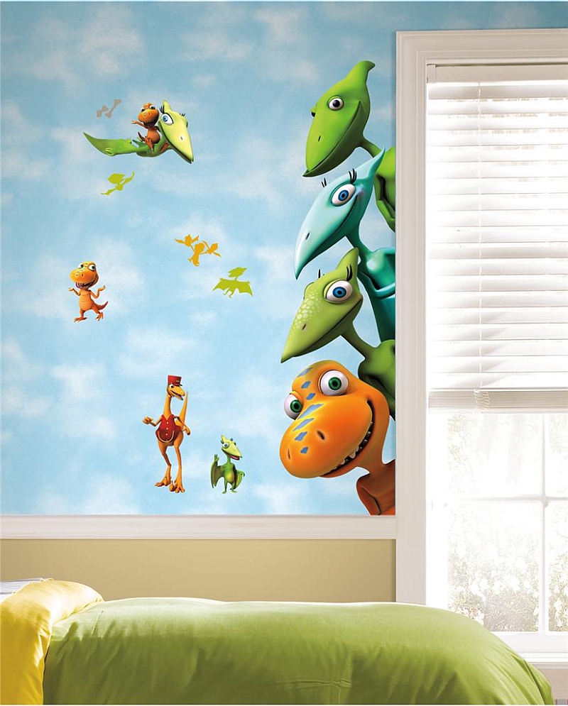 800x995 Kids Bedrooms With Dinosaur Themed Wall Art And Murals - Dinosaur Painting For Kids