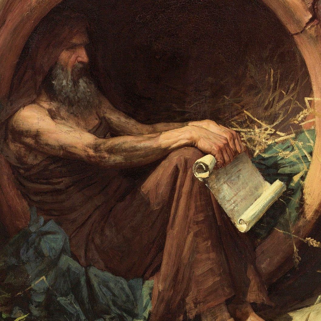 1058x1058 Philosophers Squared Diogenes Of Sinope Dream Art, John - Diogenes Of Sinope Painting