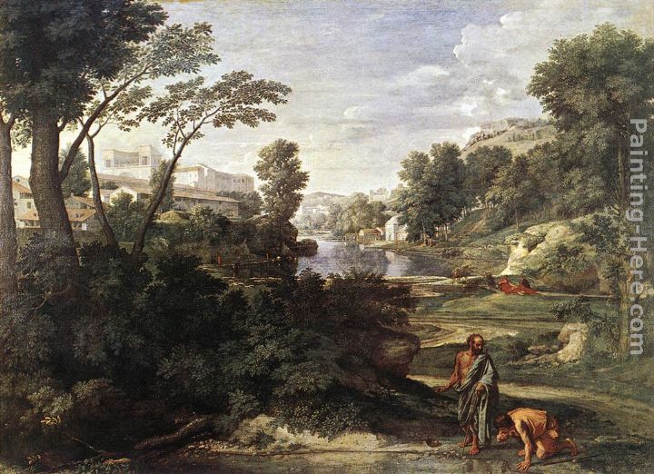 720x522 Nicolas Poussin Landscape With Diogenes Painting Anysize 50% Off - Diogenes Painting
