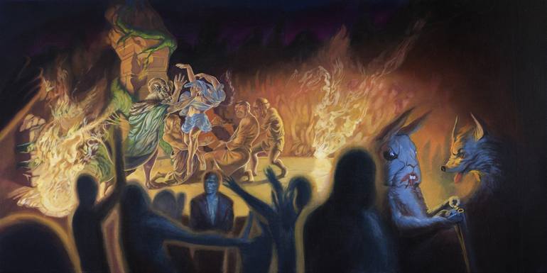 770x385 Saatchi Art A Plot - Dionysus Painting