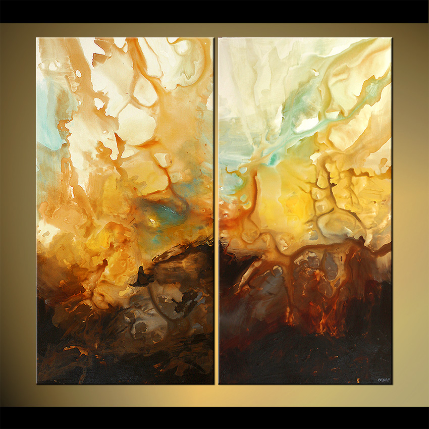 850x850 Painting - Diptych Painting