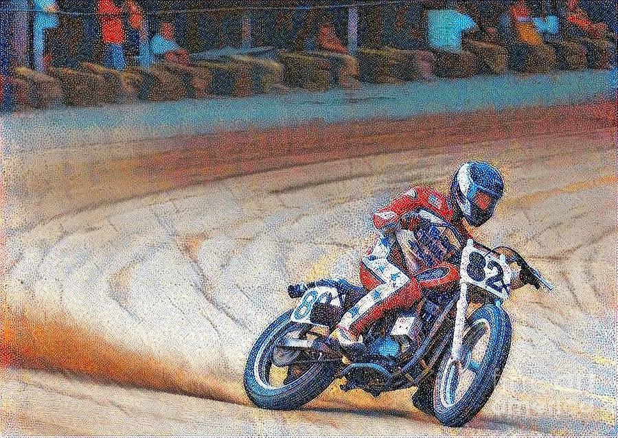 900x638 Dirt Bike Painting By Douglas Sacha - Dirt Bike Painting