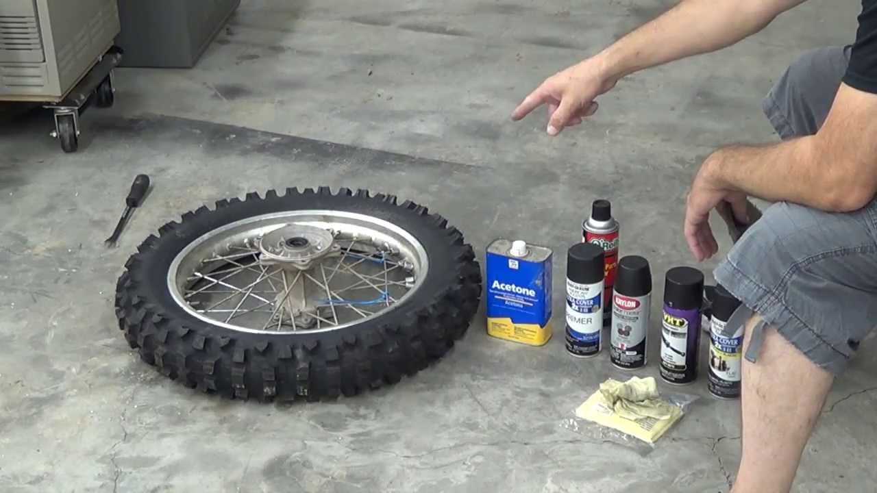 1280x720 How To Paint Dirt Bike Wheels - Dirt Bike Painting
