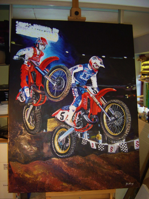 479x639 Live Painting - Dirt Bike Painting