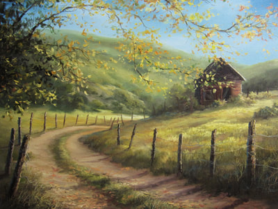 400x300 Kevin Hill Gallery - Dirt Road Painting