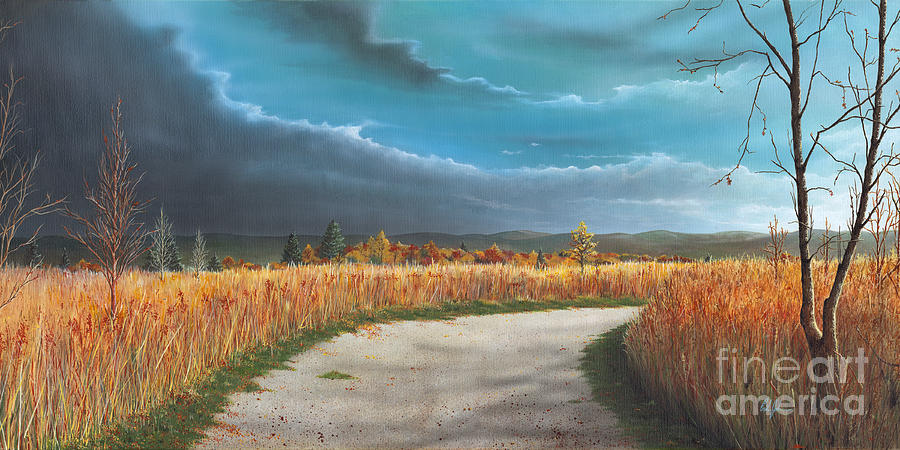 900x450 The Dirt Road Painting By Erik Johnson - Dirt Road Painting