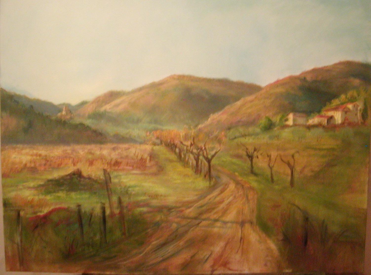 1504x1116 Dirt Road Susan Chalkley - Dirt Road Painting