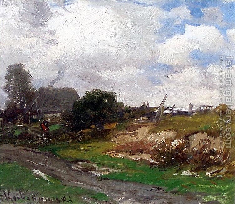 750x651 By The Dirt Road Roman Kochanowski Reproduction 1st Art Gallery - Dirt Road Painting