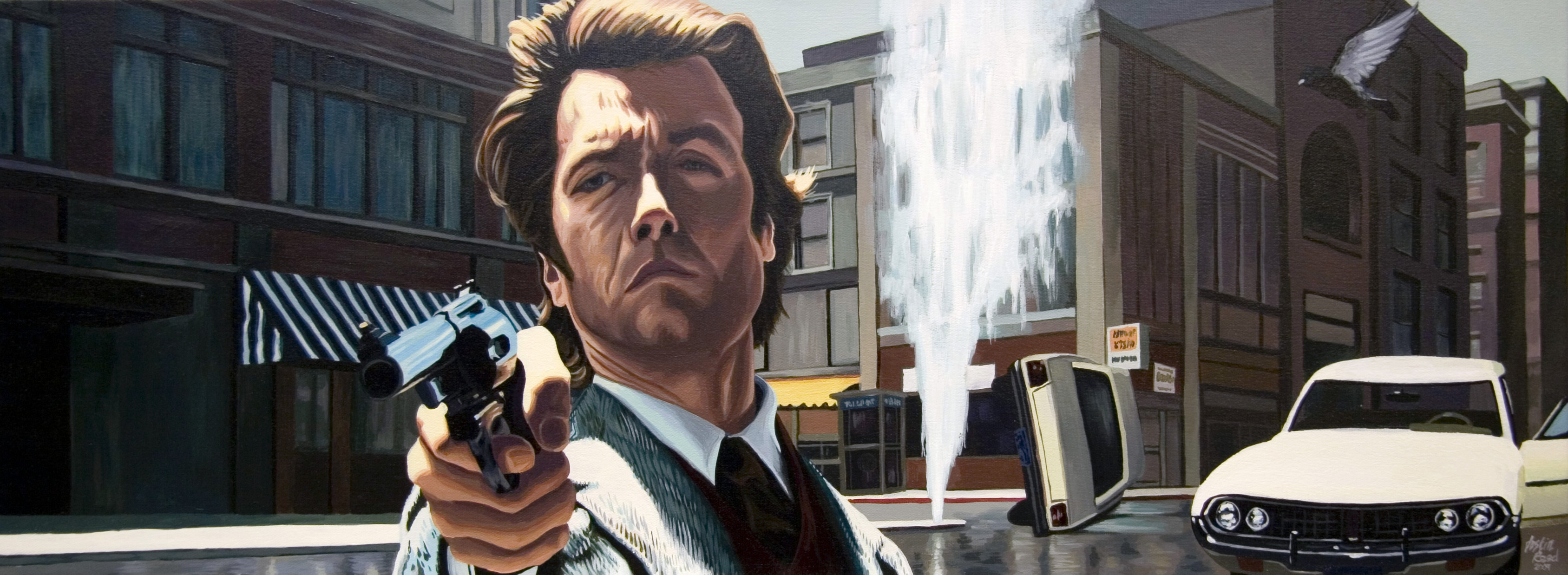 3375x1238 Dirty Harry Justin Reed Foundmyself - Dirty Harry Painting