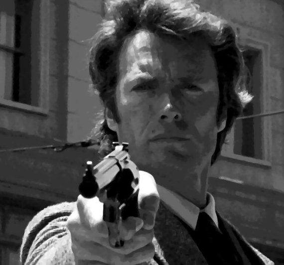 570x532 Dirty Harry Clint Eastwood Pop Art Painting Paint By Number Kit - Dirty Harry Painting