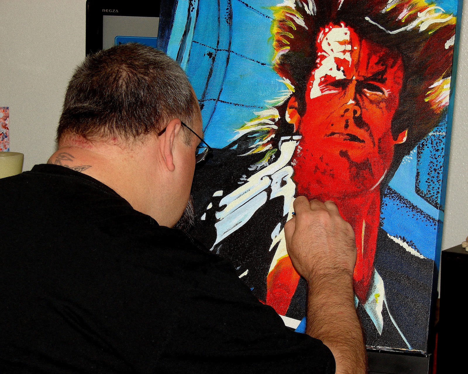 1600x1280 Art By J. Trent Sunderland Dirty Harry. Psychedelic Portraits. - Dirty Harry Painting