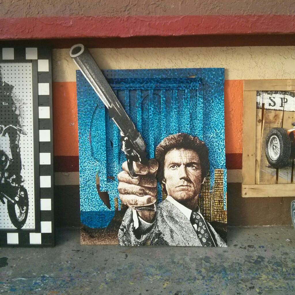 1024x1024 Dirty Harry Art By Unknown Artist (Venice Beach) - Dirty Harry Painting