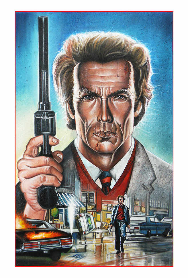 656x966 Awesome Art We'Ve Found Around Net Die Hard, Dirty Harry, - Dirty Harry Painting