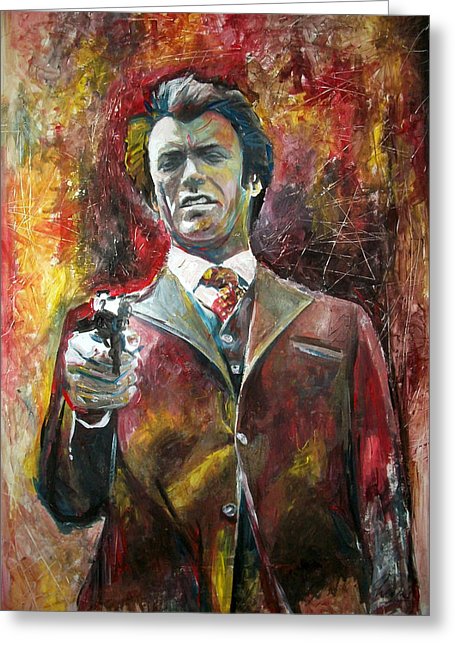 455x646 Clint Eastwood - Dirty Harry Painting