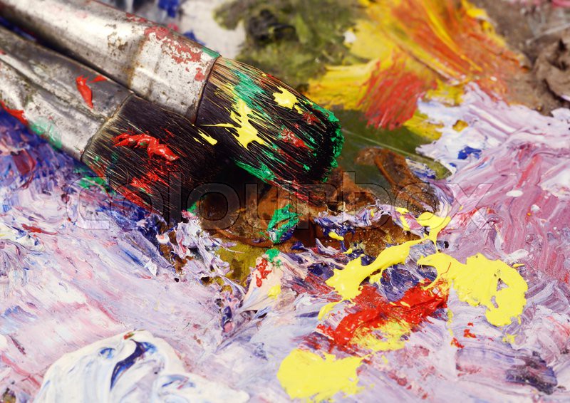 800x566 Art Still Life - Dirty Painting