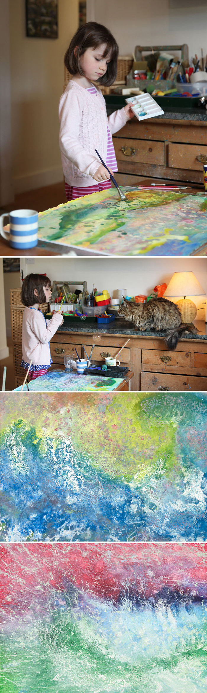 700x2338 We Can'T Believe What These Artist Can Do Despite Their - Disabled Artists Painting