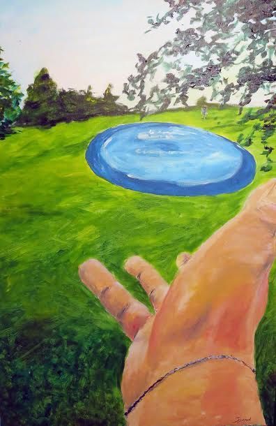 396x610 Disc Golf Painting Trusted Valkyrie By Jsimpsongallery On Etsy - Disc Golf Painting