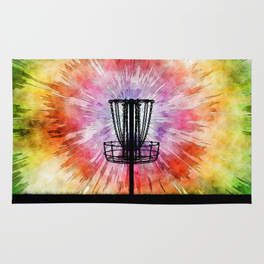 264x264 Frisbee Golf Rugs Society6 - Disc Golf Painting