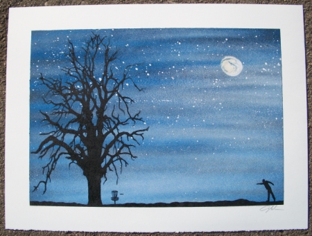 450x341 Ian's Prints - Disc Golf Painting