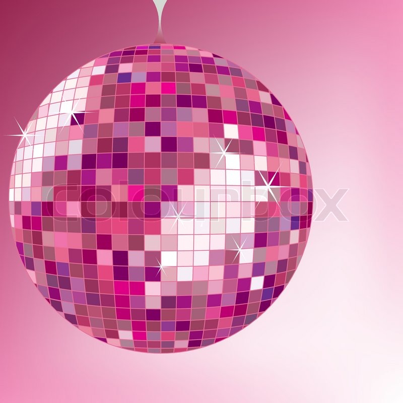 800x800 Disco Ball Purple, Abstract Vector Art Illustration Stock Vector - Disco Ball Painting