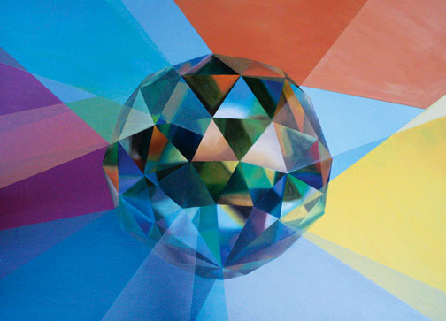 504x363 Natalie Lewis Portrait Artist, Original Artwork Page 2 - Disco Ball Painting