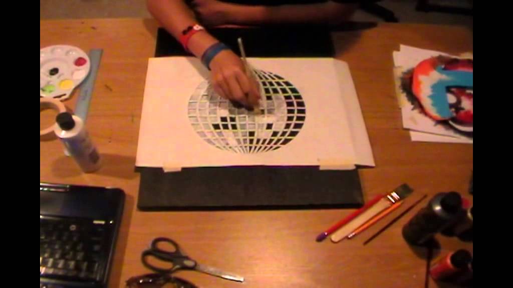 1024x576 Painting An Lcd Soundsystem Disco Ball - Disco Ball Painting
